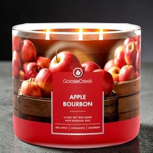 Goose Creek Apple Bourbon 3-Wick Candle